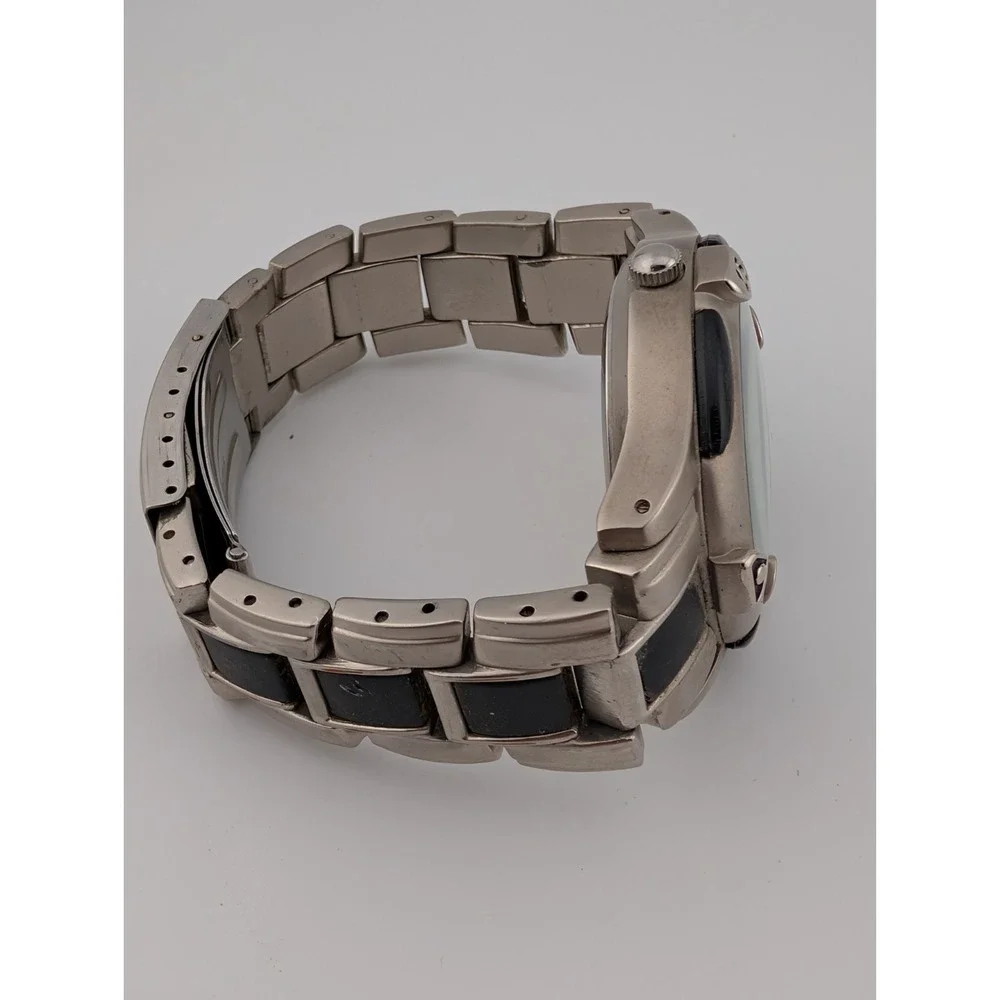 Andover Watch Men 40mm Case‎ Black & Silver 6.75